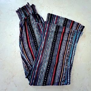 Boho Wide Leg Pants. Size Small.